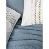 Cotton Box Aura Çift Kişilik Pike Takımı Pebble İndigo