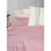 Cotton Box Aura Çift Kişilik Pike Takımı Pebble Pembe
