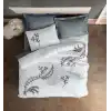 Cotton Box Brode Ranforce Çift Kişilik Nevresim Takımı İvy Gri