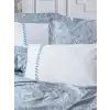 Cotton Box Çift Kişilik Elit Saten Nevresim Takımı Stilla Mavi