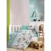 Cotton Box Flanel Bebek Nevresim Takımı Dalmaçyalı Mint