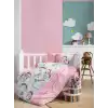 Cotton Box Flanel Bebek Nevresim Takımı Unicorn Pembe
