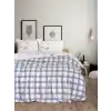 Cotton Box Flanel Nevresim Takımı Çift Kişilik Lavanid Mavi