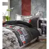 Cotton Box Genç Ranforce Nevresim Takımı Tek Kişilik Rock Kırmızı