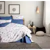 Cotton Box Minimal Çift Kişilik Nevresim Takımı Stew Mavi
