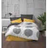 Cotton Box Modern Çift Kişilik Nevresim Takımı Dappled Sarı