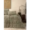Cotton Box Peluş Çift Kişilik Yorgan Seti Taş