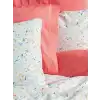 Cotton Box Petite Çift Kişilik Nevresim Takımı Messy Mercan