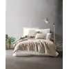 Cotton Box Plain Çift Kişilik Nevresim Takımı Vizon Krem