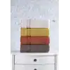 Cotton Box Plump 50x90 4lü Havlu Seti Mercan Sarı Kahve Bej