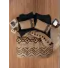 Cotton Box Puf Nakışlı Ranforce Çift Kişilik Nevresim Takımı Elio Bakır Siyah
