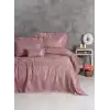 Cotton Box Smart Çift Kişilik Yatak Örtüsü Dalya Gül Kurusu