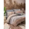 Cotton Box Toprak Vertu Antrasit Çift Kişilik Nevresim Takımı