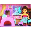 Cute Doll Mini Bebek Aksesuarlı ve Makyaj Masalı Oyun Seti