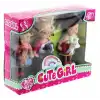 Cute Girl Mini Bebek ve Evcil Hayvan Üçlü Set
