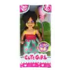 Cute Girl Pembe Balonlu Kumral Mini Bebek