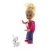Cute Girl Tavşan Figürlü Sarışın Mini Bebek