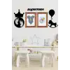 Deco103 Supermen Dekoratif Duvar Süsü Tablo Aksesuar Ahşap Tasarım Hediye Pano Sticker Seti