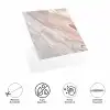 Decohandy 30x30 Cm Pvc Duvar Karosu 4Lü Paket - Antik Mermer