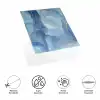 Decohandy 30x30 Cm Pvc Duvar Karosu 4Lü Paket - Okyanus Mermer