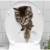 Decohandy Klozet Etiketi Stray Cat