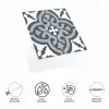 DecoHandy  Pvc Duvar Karosu 30x30cm 4lü Paket - Çini Desen  0,36m2