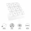 DecoHandy  Pvc Duvar Karosu 30x30cm 4lü Paket - Siyah Daire Geometrik Desen  0,36m2