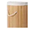 DecoHandy Yuvarlak Bambu Kirli Sepeti