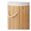 DecoHandy Yuvarlak Bambu Kirli Sepeti