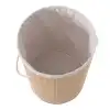 DecoHandy Yuvarlak Bambu Kirli Sepeti