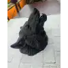 Dekoratif Asılabilir Siyah Ayı Başı 3d Duvar Heykeli 25x19 Cm