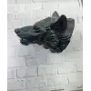 Dekoratif Asılabilir Siyah Ayı Başı 3d Duvar Heykeli 25x19 Cm