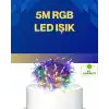 Dekoratif Peri Led 5 M 50 Ampullü Şeffaf Kablo Aydınlatma
