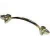 Eco Lounge Dekoratif Zamak Yaprak Kulp - 96mm, Sarı, 100 Adet