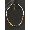 Deniz Kabuğu Cam Boncuk Kolye