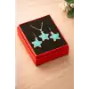 Deniz Yıldızı Mineli Kutulu Kolye Set