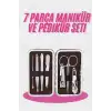 Deri Çanta Hediyeli 7 Parça Manikür-Pedikür Tırnak Bakım Seti