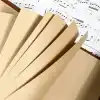 Deri Yaprak Desenli Defter