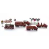 Die Cast Metal 20 Parça İtfaiye Seti - Tankerli