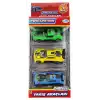 Die Cast Metal 3lü Yarış Arabaları Yeşil Araçlı