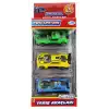 Die Cast Metal 3lü Yarış Arabaları Yeşil Araçlı