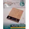 Dijital Lcd Mutfak Tartısı Terazisi 5kg Bambu Desenli