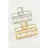 Dikdörtgen Metal Mandal Toka 4 cm