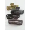 Dikdörtgen Renkli Mandal Toka 13 cm