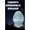 Dinozor Yumurtası Gece Masa Lambası Bluetooth Hoparlör 14 Renk Seçeneği