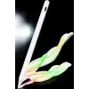 Dokunmatik Kalem Beyaz Şarjlı Yedek Uçlu Android ve İOS Uyumlu