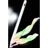 Dokunmatik Kalem Beyaz Şarjlı Yedek Uçlu Android ve İOS Uyumlu