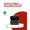 Dokunmatik Kontrollü ABS Malzemeli Bluetooth Kulaklık + Yüksek Kapasiteli Kutu