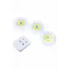Dolap Işığı Mutfak Rafı Işığı Uzaktan Kumandalı 3 Lü Spot Led Lamba