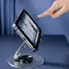 Dönebilir ve Katlanabilir Masaüstü Metal Telefon Tutucu